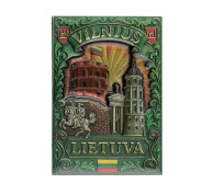 Magnetas Vilnius su Gedimino pilies ir katedros bokštais